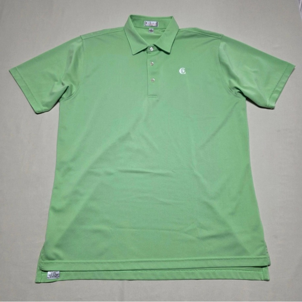 Peter Millar Summer Comfort Polo Shirt Men XL Green ShortSleeve Pullover Reg Fit